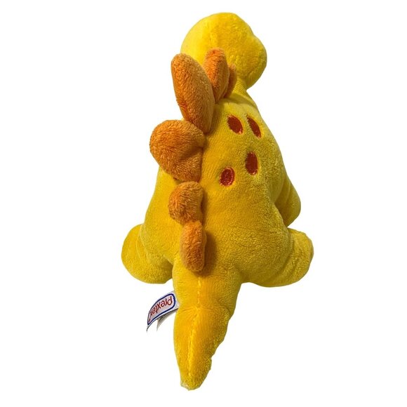 Prextex Stegosaurus Dinosaur Plush 12" Yellow - Picture 4 of 7
